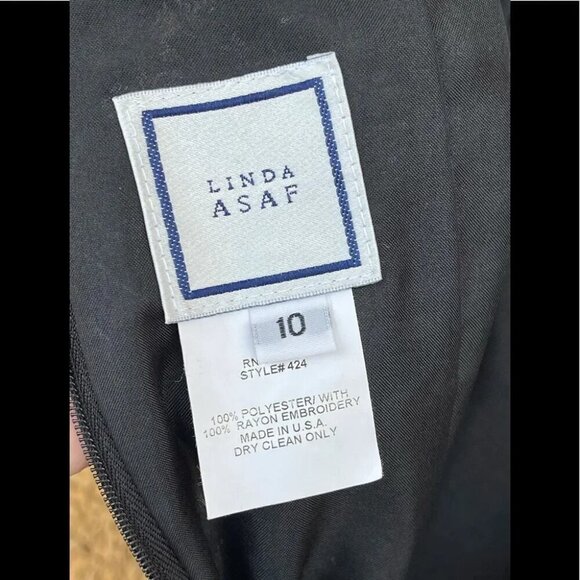 Linda asaf embroidery dress sz 10 - Picture 10 of 11